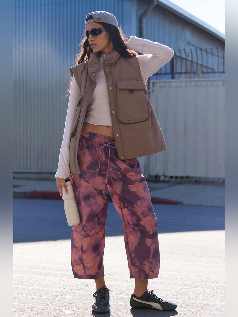 Free People In The Wild Printed Pants Size Medium